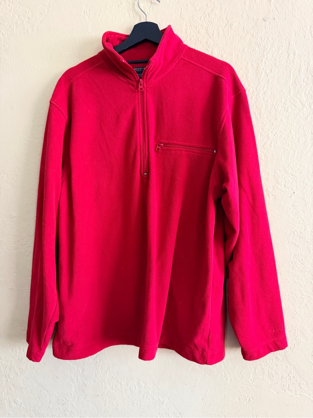 Royal Robbins Bright Red Half-Zip Fleece Pullover